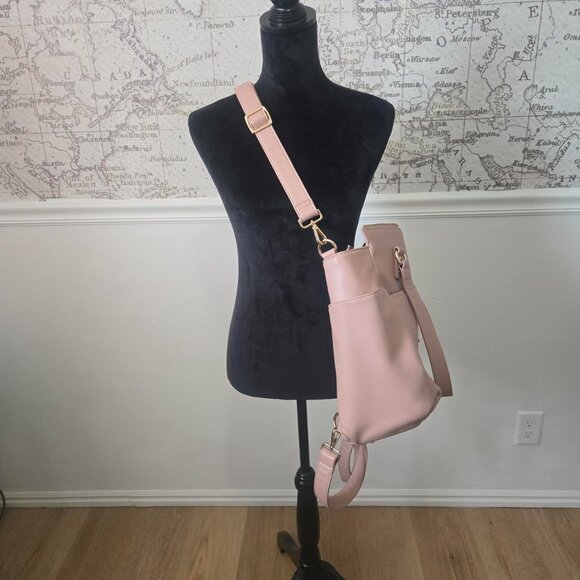 While Elm Gemini Convertible Backpack in Dusty Rose - Picture 2 of 8